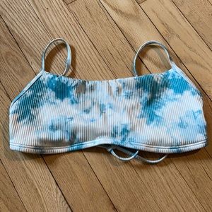 tie dye hollister ribbed scoop bikini